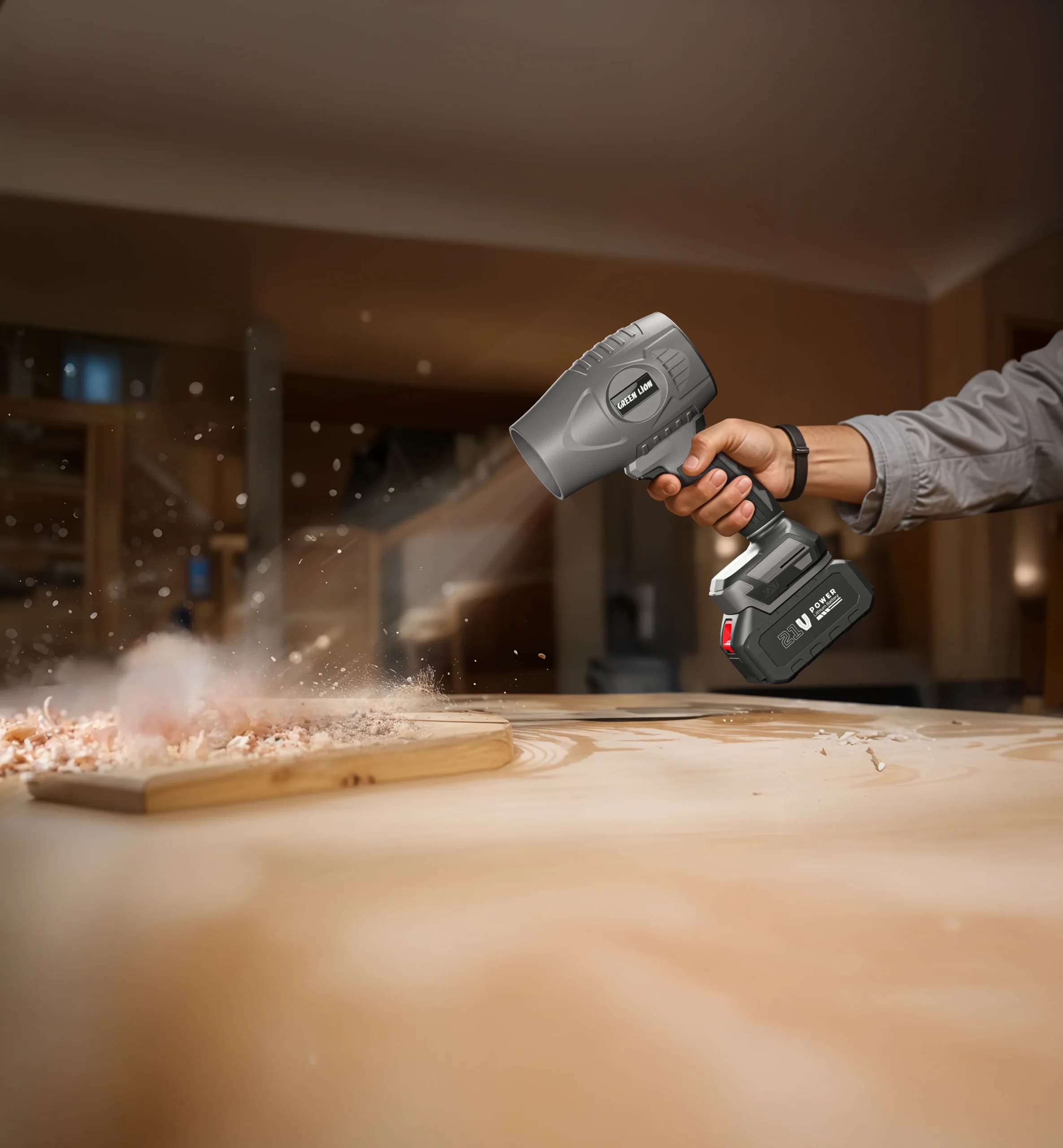 جت فن دمنده بی‌سیم گرین لاین Storm Jet cordless blower — تصویر ۷