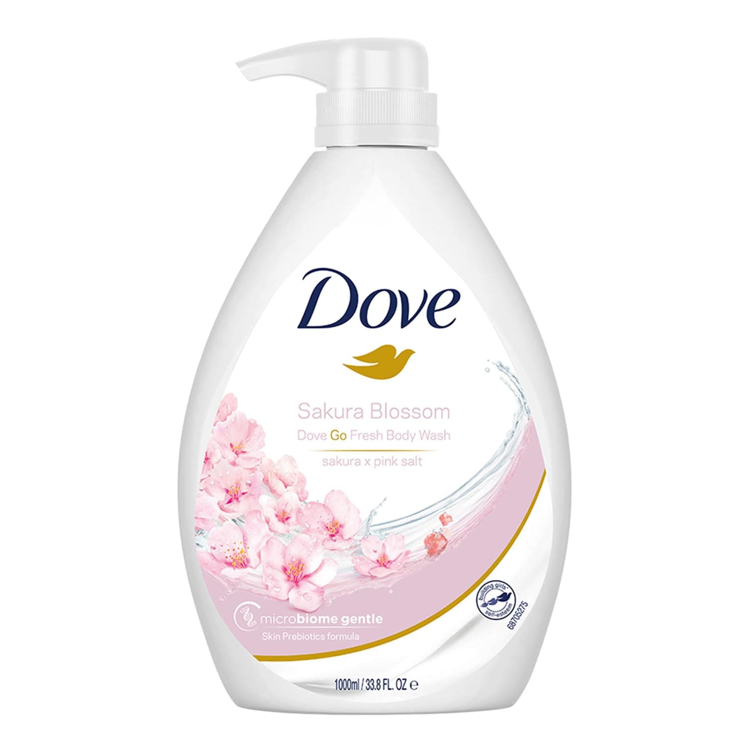 شامپو بدن مرطوبکننده شکوفه گیلاس و نمک صورتی هیمالیا داو Dove Sakura x Pink Salt حجم 1000 میل — تصویر ۹