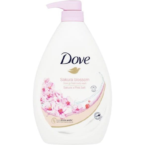 شامپو بدن مرطوبکننده شکوفه گیلاس و نمک صورتی هیمالیا داو Dove Sakura x Pink Salt حجم 1000 میل — تصویر ۸