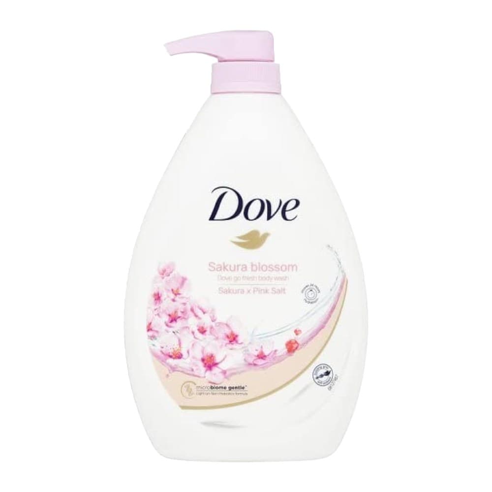 شامپو بدن مرطوبکننده شکوفه گیلاس و نمک صورتی هیمالیا داو Dove Sakura x Pink Salt حجم 1000 میل — تصویر ۷