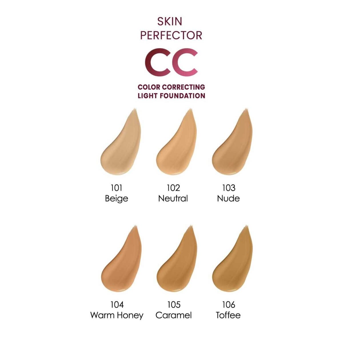 سی سی کرم گلدن رز Golden Rose Skin Perfect شماره 103 رنگ NUDE — تصویر ۱۰