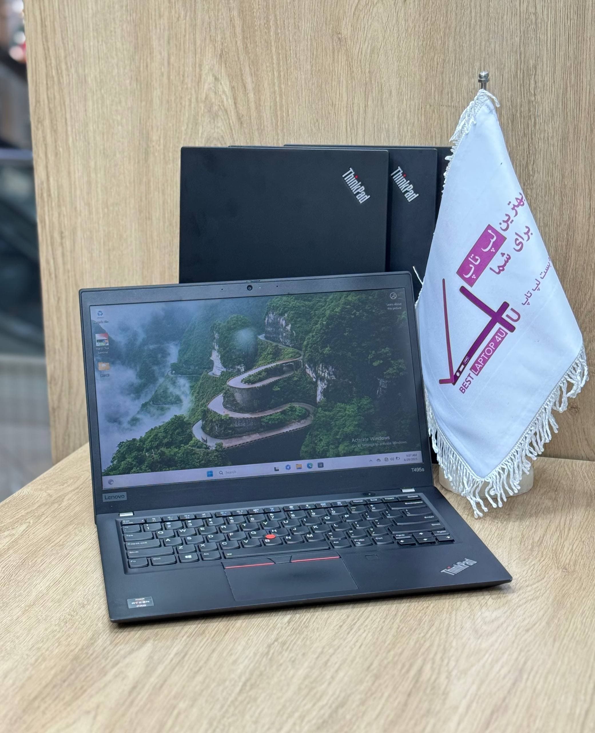 لپ تاپ استوک لنوو Lenovo ThinkPad T495s Ryzen 5 PRO 3500U /8 GB/256 GB/2GB AMD