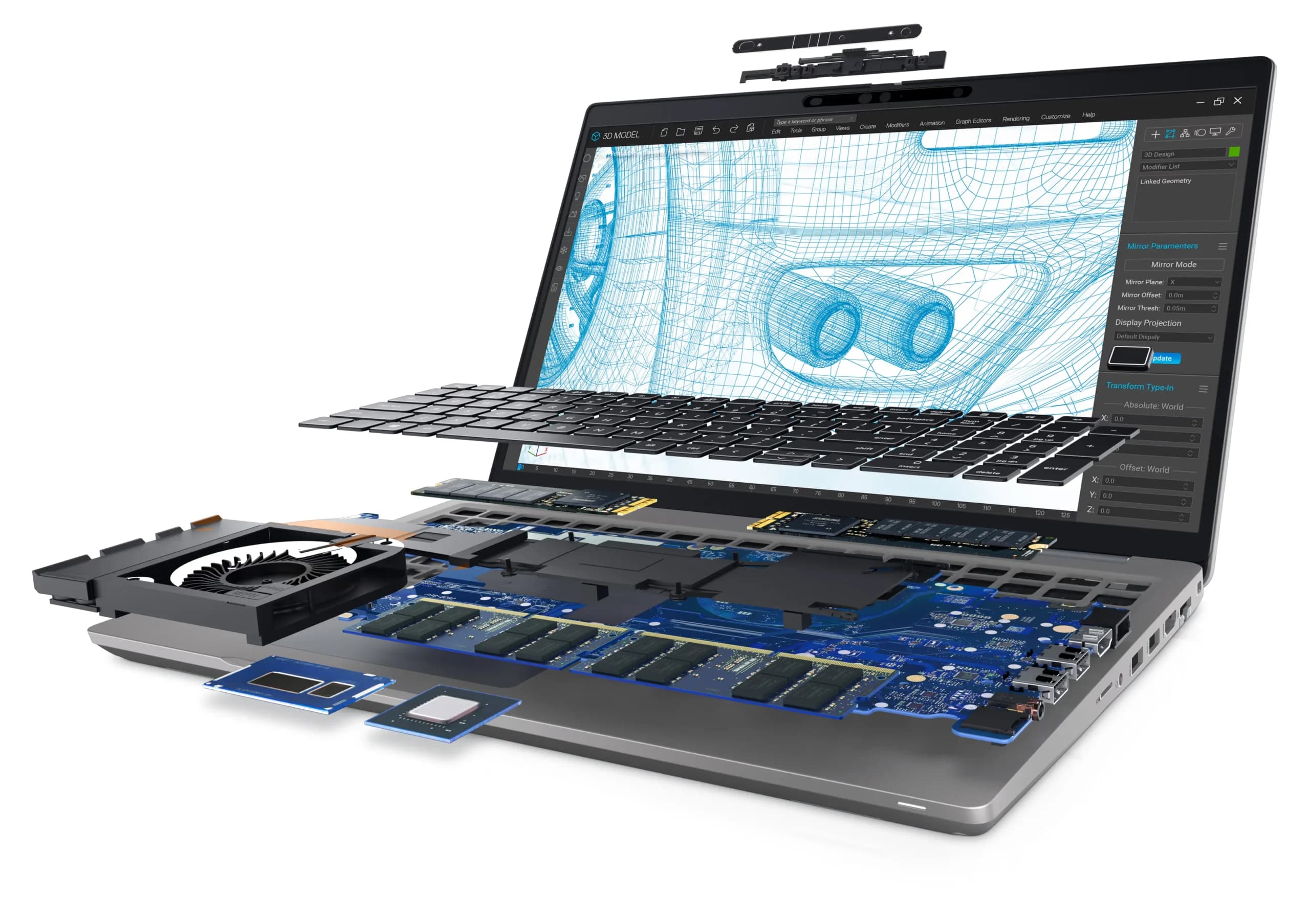لپ تاپ استوک دل Dell Precision 3561 Core i7-11850H/16GB/512GB/4GB Nvidia Quadro T600 — تصویر ۸