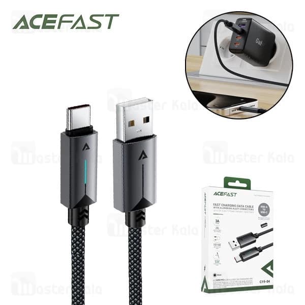 کابل تبدیل USB به USB-C ایس فست مدل C19-04 طول 1.2 متر — تصویر ۱۲