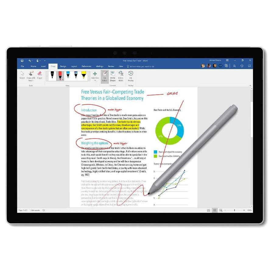 قلم اورجینال پک دار سرفیس Surface Pen 1776 2017 استوک — تصویر ۳