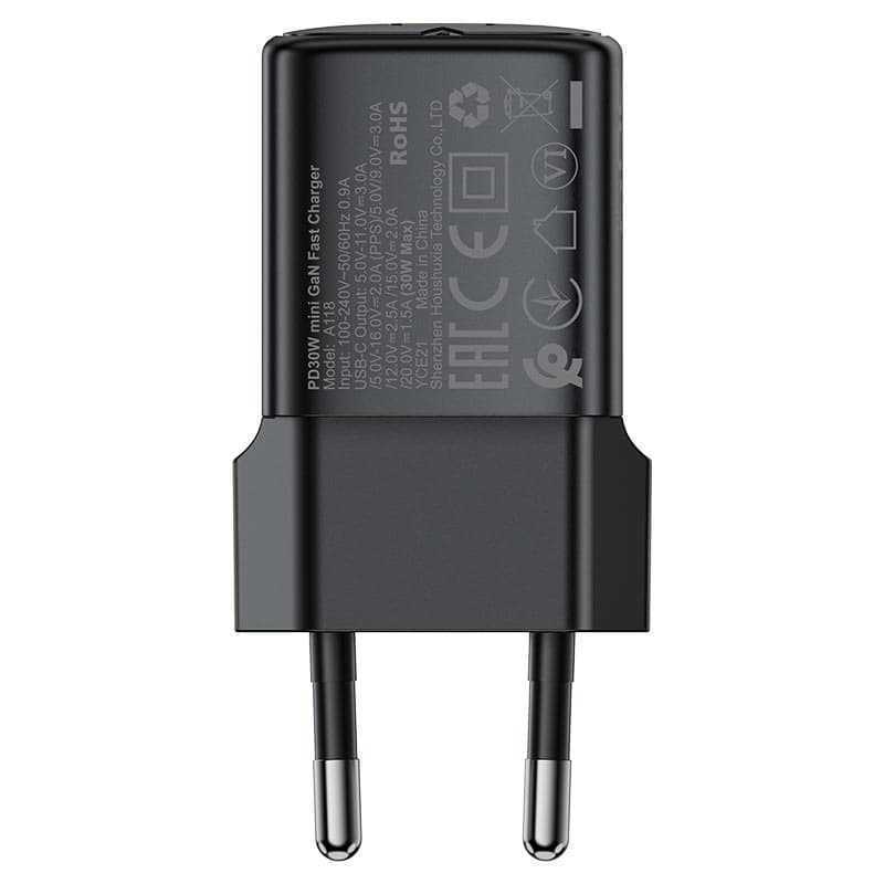 شارژر دیواری ایس فست ACEFAST A118 PD30W GaN Fast Charger توان 30 وات — تصویر ۶