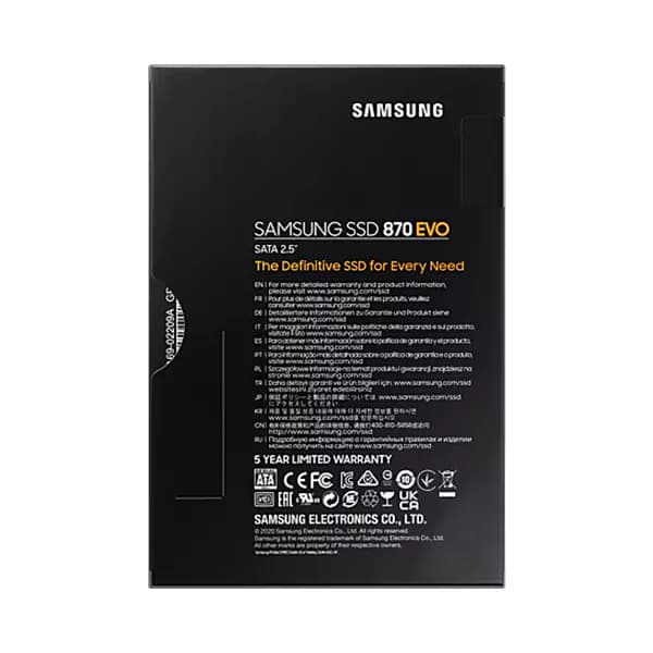 هارد اینترنال SSD سامسونگ 250 گیگابایت مدل SAMSUNG 870 EVO — تصویر ۸