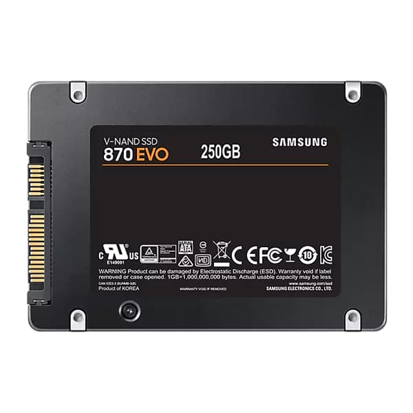 هارد اینترنال SSD سامسونگ 250 گیگابایت مدل SAMSUNG 870 EVO — تصویر ۶