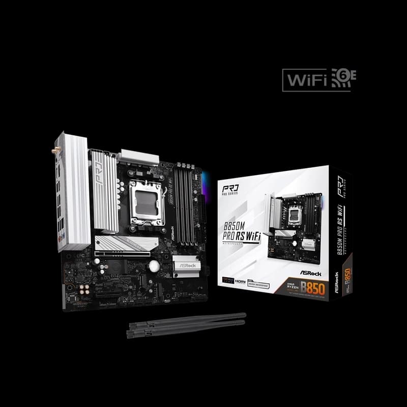 مادربرد ازراک B850M Pro RS WiFi — تصویر ۲