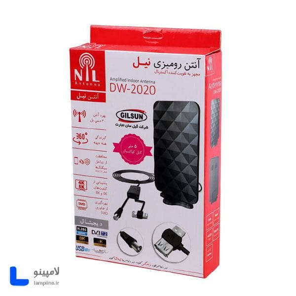 آنتن تلویزیون رومیزی نیل DW-2020 (کابل 5 متری) — تصویر ۴