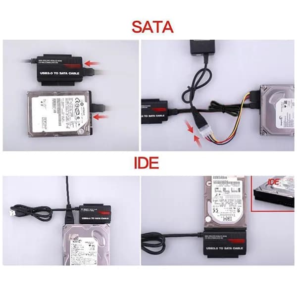 تبدیل کابل USB2.0 به SATA/IDE کی نت KNET K-COU30IDE — تصویر ۵