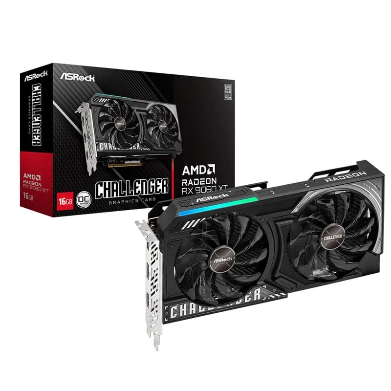 کارت گرافیک ازراک AMD Radeon RX9060 XT Challenger 16GB OC GDDR6 — تصویر ۴