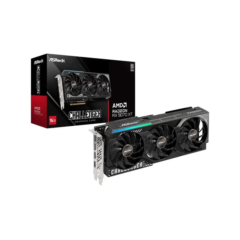 کارت گرافیک ازراک AMD Radeon RX9070 XT Challenger 16GB GDDR6 — تصویر ۲