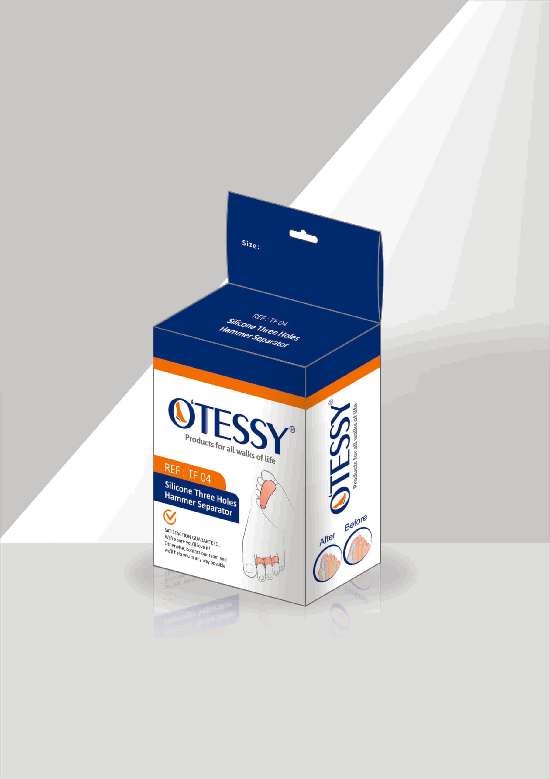 پد فاصله دهنده سه انگشتی اتسی OTESSY TF04 — تصویر ۳