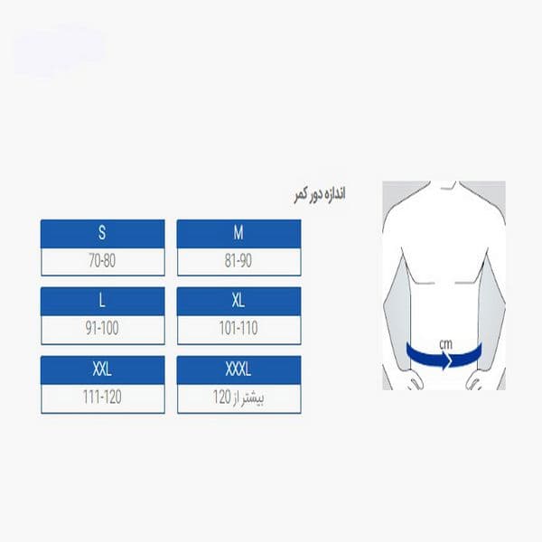 شكم بند طبی قابل تنظيم پاک سمن 014 — تصویر ۴