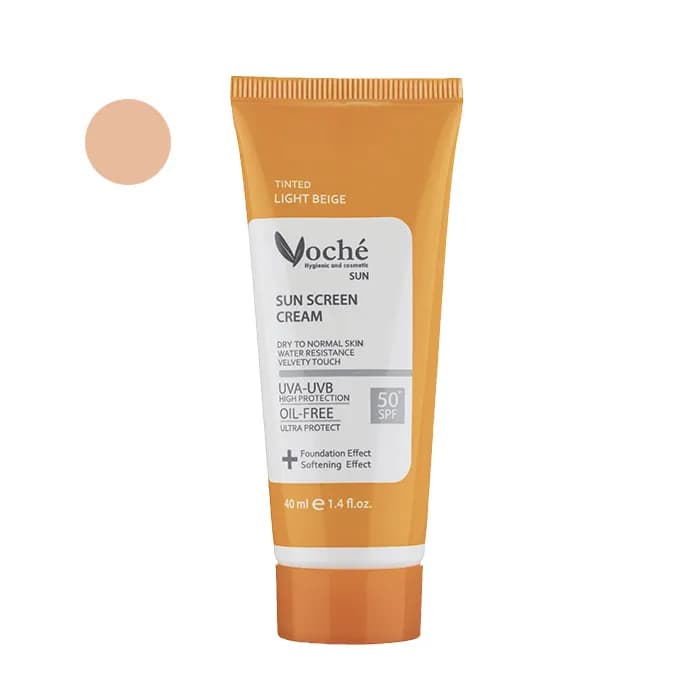 کرم ضد آفتاب رنگی وچه SPF50 پوست خشک 40 میل — تصویر ۲