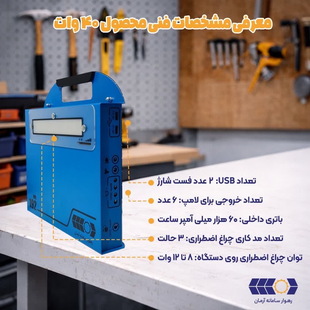 پک خورشیدی ۴۰ وات — تصویر ۵