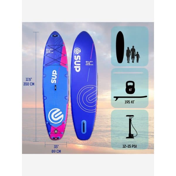 پدل برد ARUBA برند E-SUP مدل Dazzling Blue — تصویر ۶