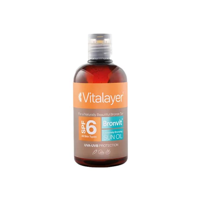 روغن آفتاب برنزه کننده بادی ویت (SPF6 (BronVit ویتالیر 250میل