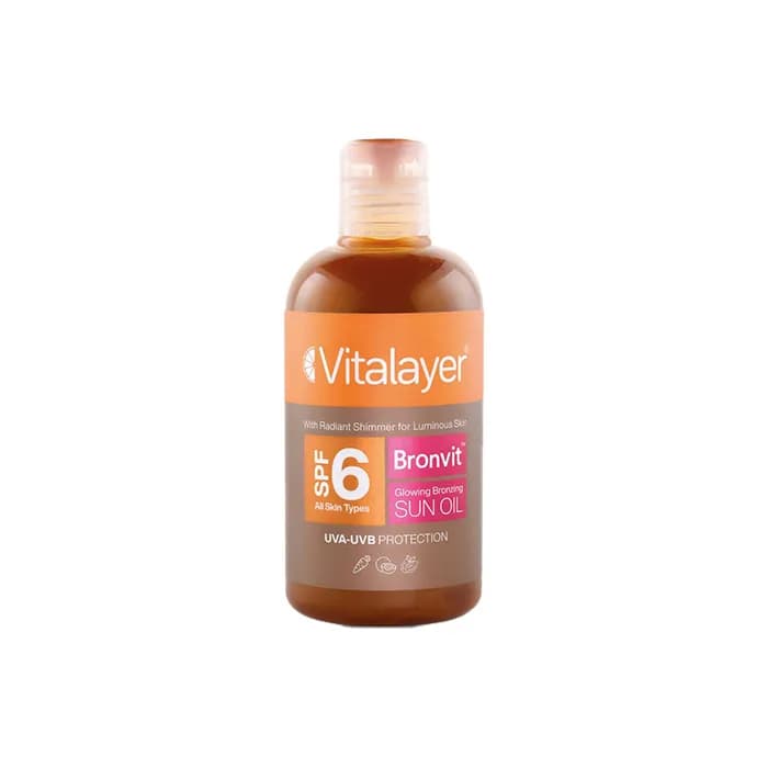 روغن آفتاب برنزه کننده اکلیلی بادی ویت (SPF6 (BronVit ویتالیر 250میل