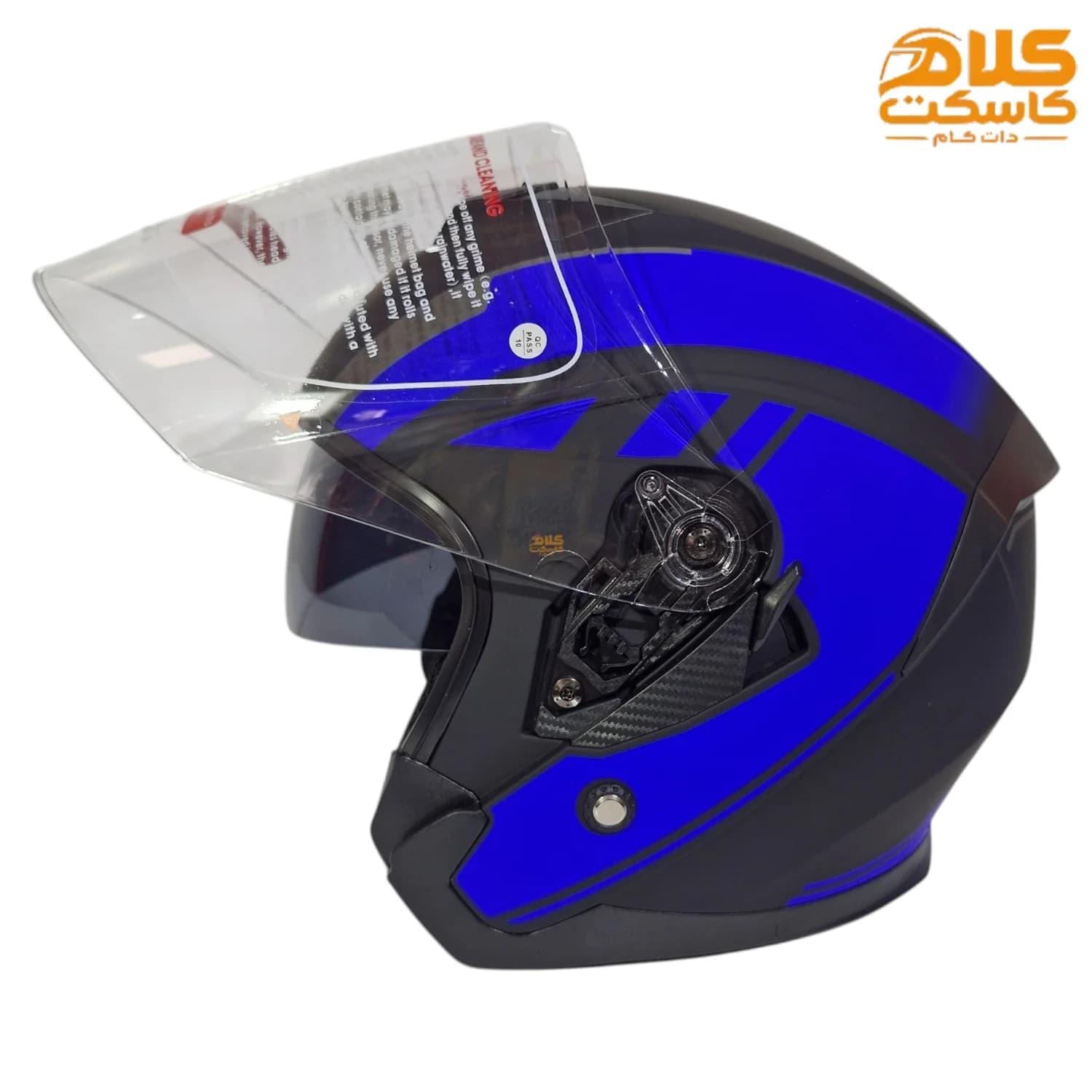 کلاه کاسکت بدون فک DA1 مدل 405 BLK-BLUE — تصویر ۳