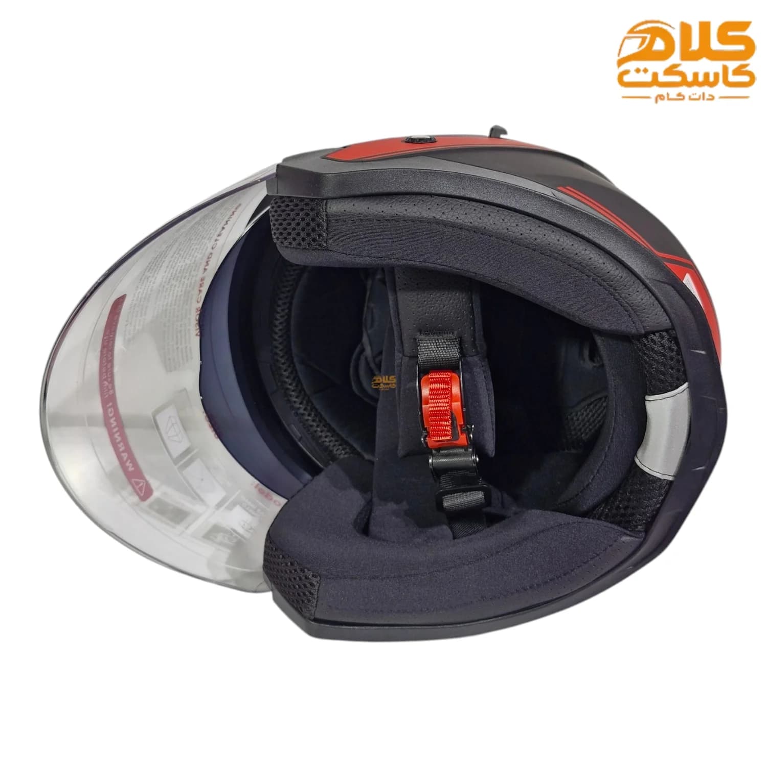 کلاه کاسکت بدون فک اسکوتری DA1 مدل 405 BLK-RED — تصویر ۷