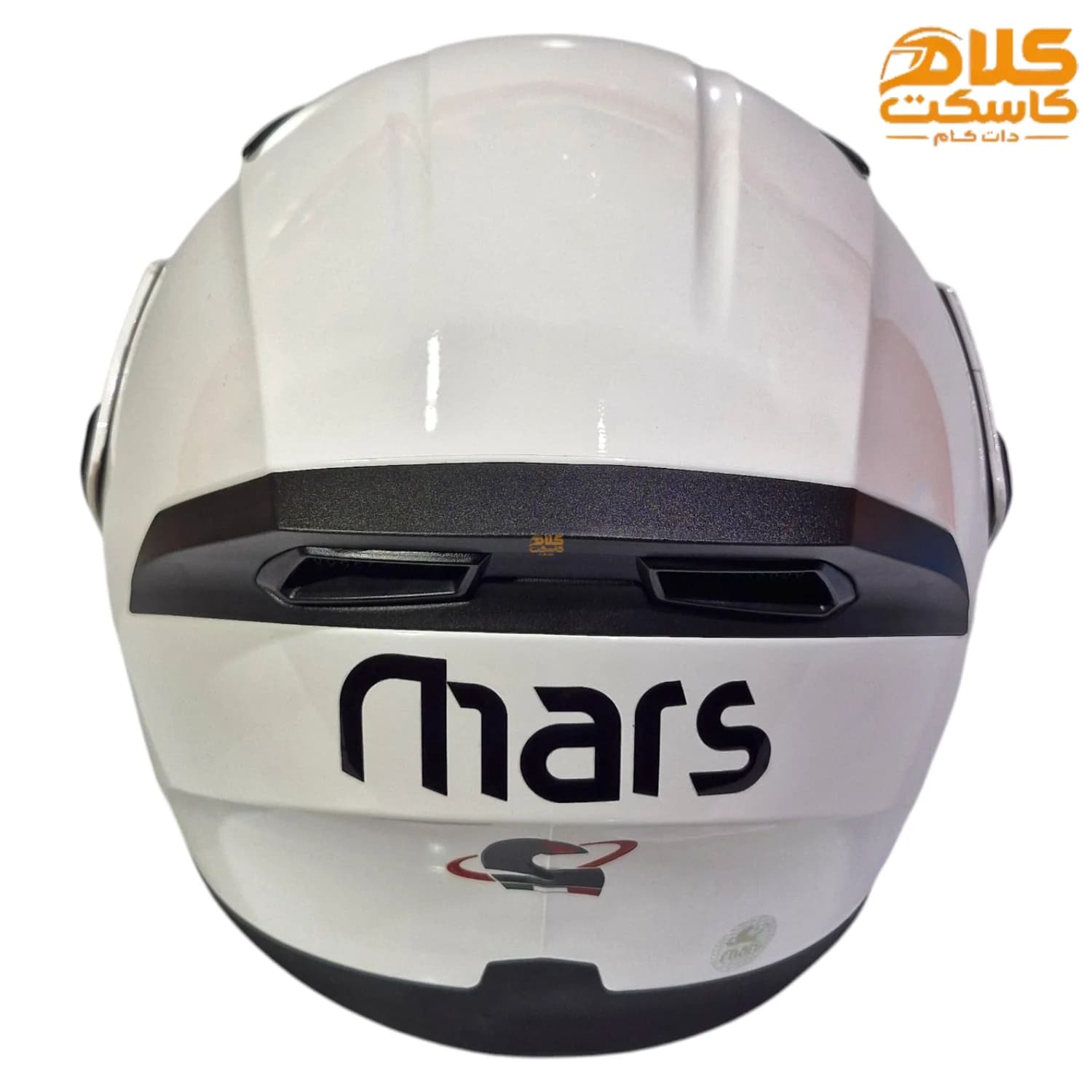 کلاه کاسکت فک متحرک سفید تفتان مدل مارس mars — تصویر ۸