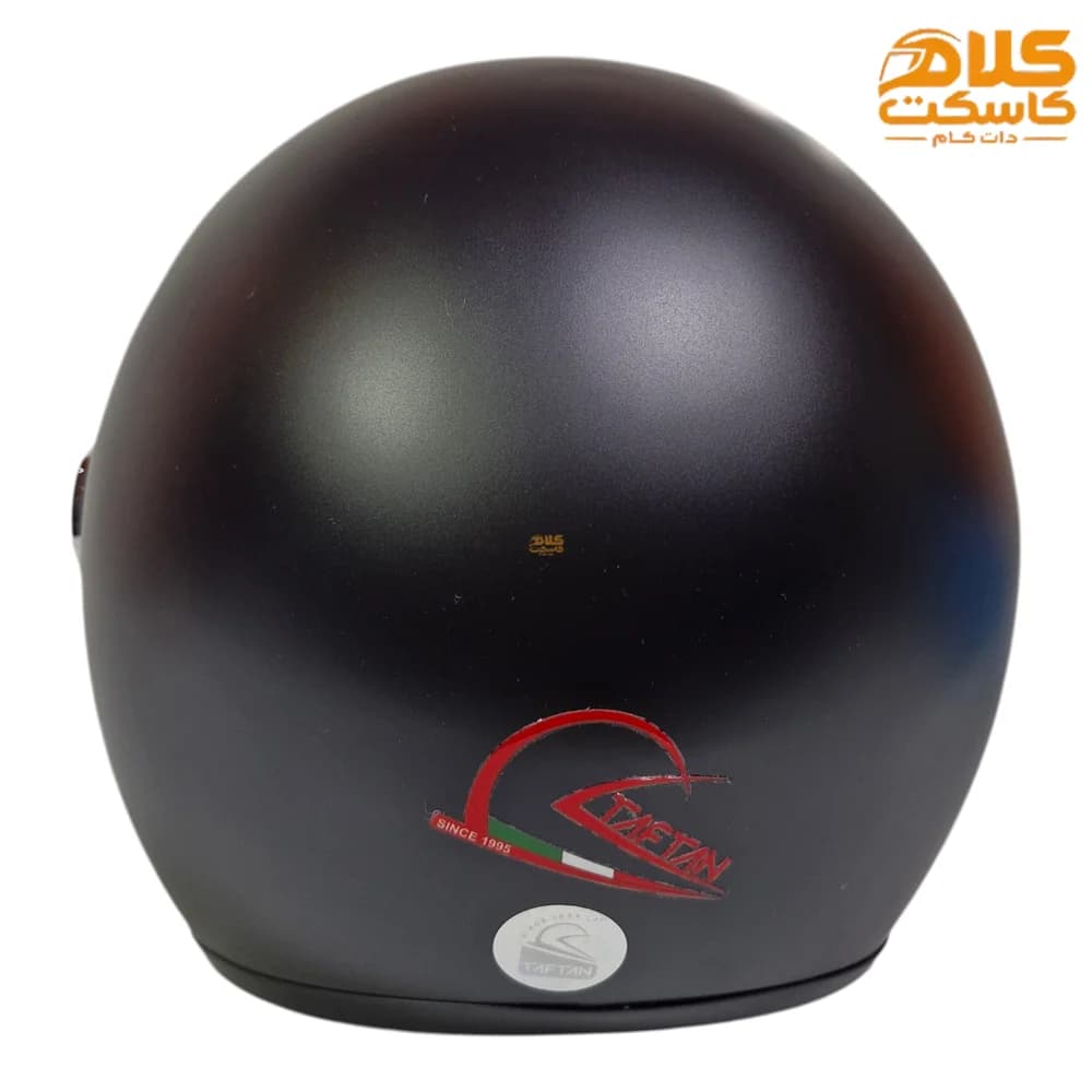 کلاه کاسکت وسپایی مشکی مات تفتان مدل H4 — تصویر ۱۰