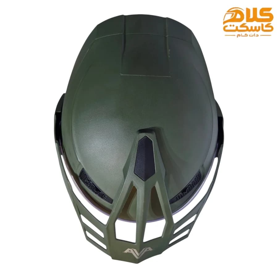 کلاه کاسکت بدون فک سبک وزن steelbird سبز لجنی — تصویر ۵