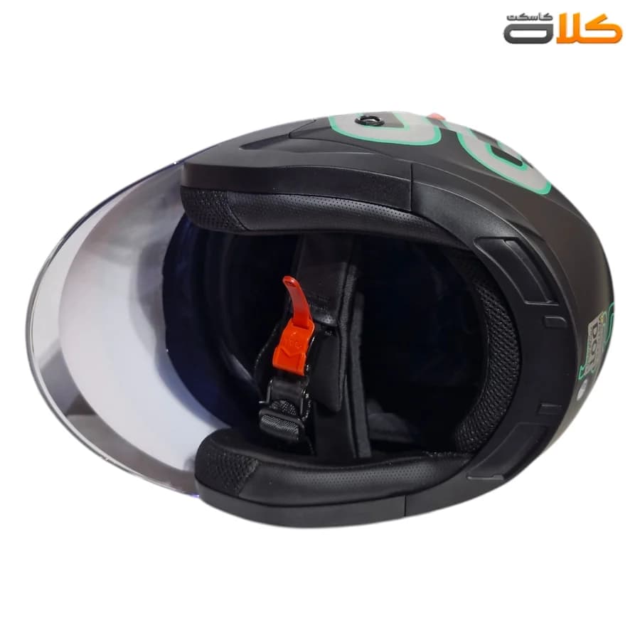 کلاه کاسکت بدون فک مشکی سبز Wstandard مدل F01 — تصویر ۱۲