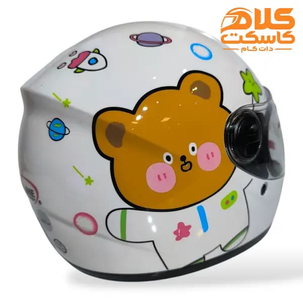 کلاه کاسکت بچگانه ردلاین رنگ سفید Panda مدل 906 — تصویر ۱۲