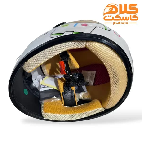 کلاه کاسکت بچگانه ردلاین رنگ سفید Panda مدل 906 — تصویر ۷