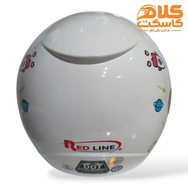 کلاه کاسکت بچگانه ردلاین رنگ سفید Panda مدل 906 — تصویر ۶