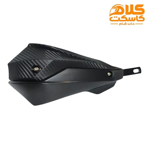 هندگارد تریل و کراس موتورسیکلت فلزی و مقاوم مشکی — تصویر ۳