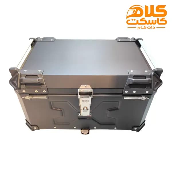 باکس موتورسیکلت فلزی 65 لیتری تکنو TEKNO مشکی — تصویر ۶