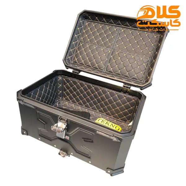 باکس موتورسیکلت فلزی 65 لیتری تکنو TEKNO مشکی — تصویر ۴