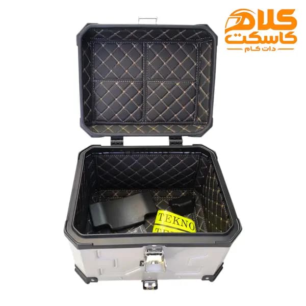 باکس موتورسیکلت تکنو TEKNO فلزی نقره ای 45 لیتر — تصویر ۱۱