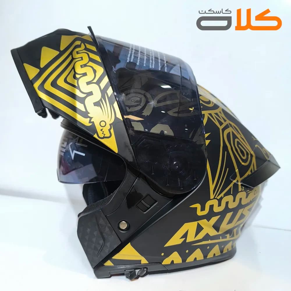 کلاه کاسکت فک متحرک ونوم Venom BLKGOLD — تصویر ۱۰