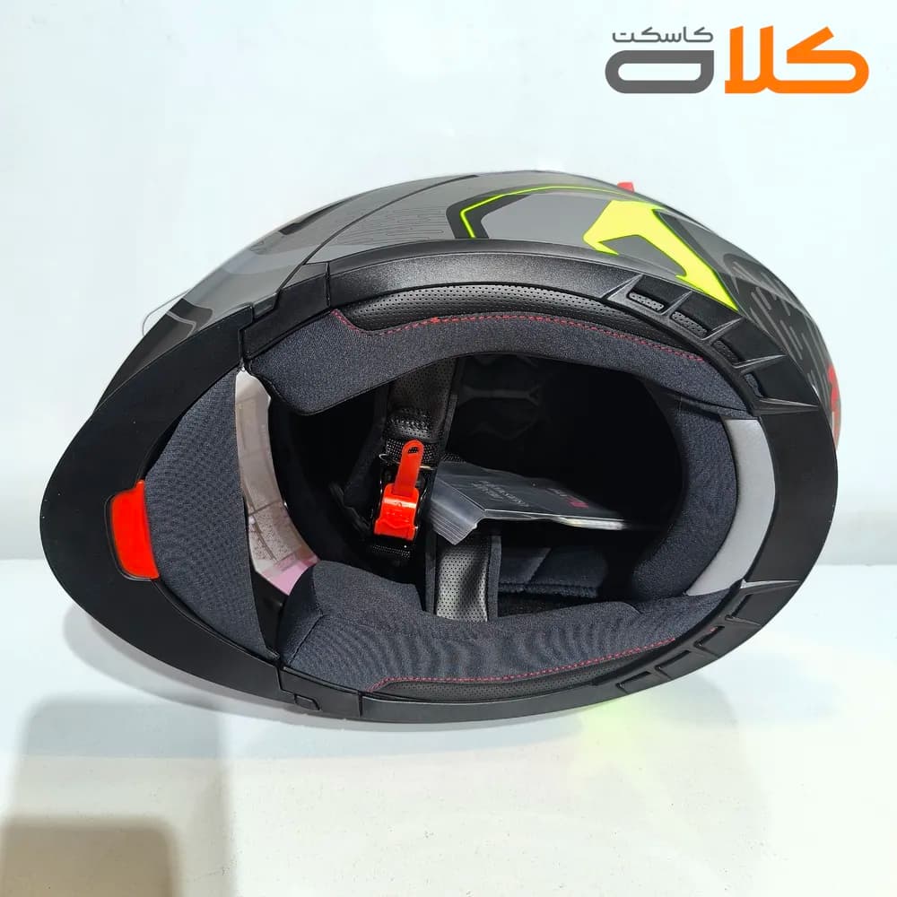 کلاه کاسکت فک متحرک ردلاین مدل 939 Greenblk — تصویر ۴