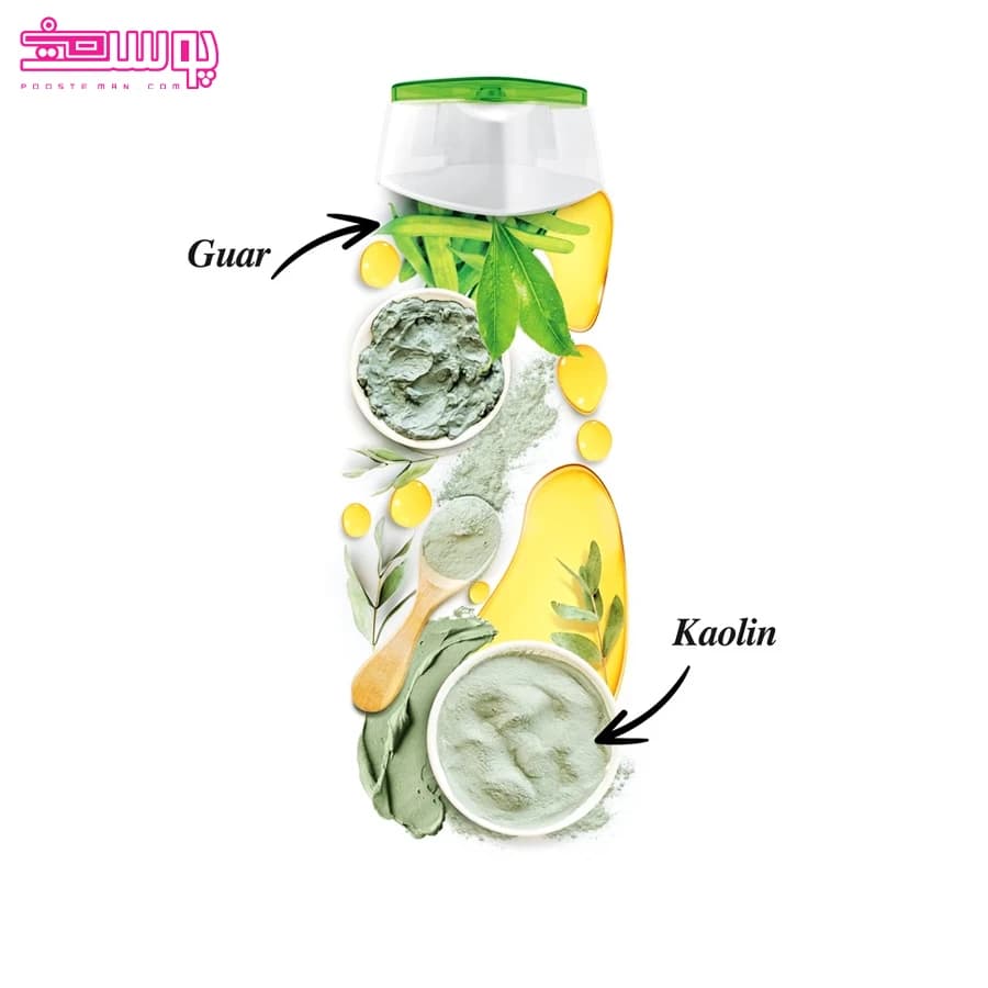 شامپو حجم دهنده مدل kaolin اکتیو — تصویر ۶