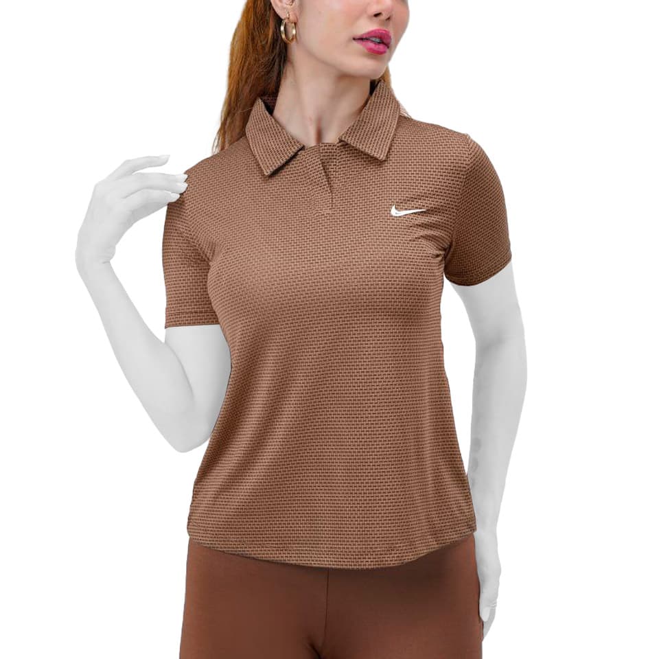 تیشرت ورزشی زنانه مدل نایکی یقه انگلیسی کد 401656 — تصویر ۷