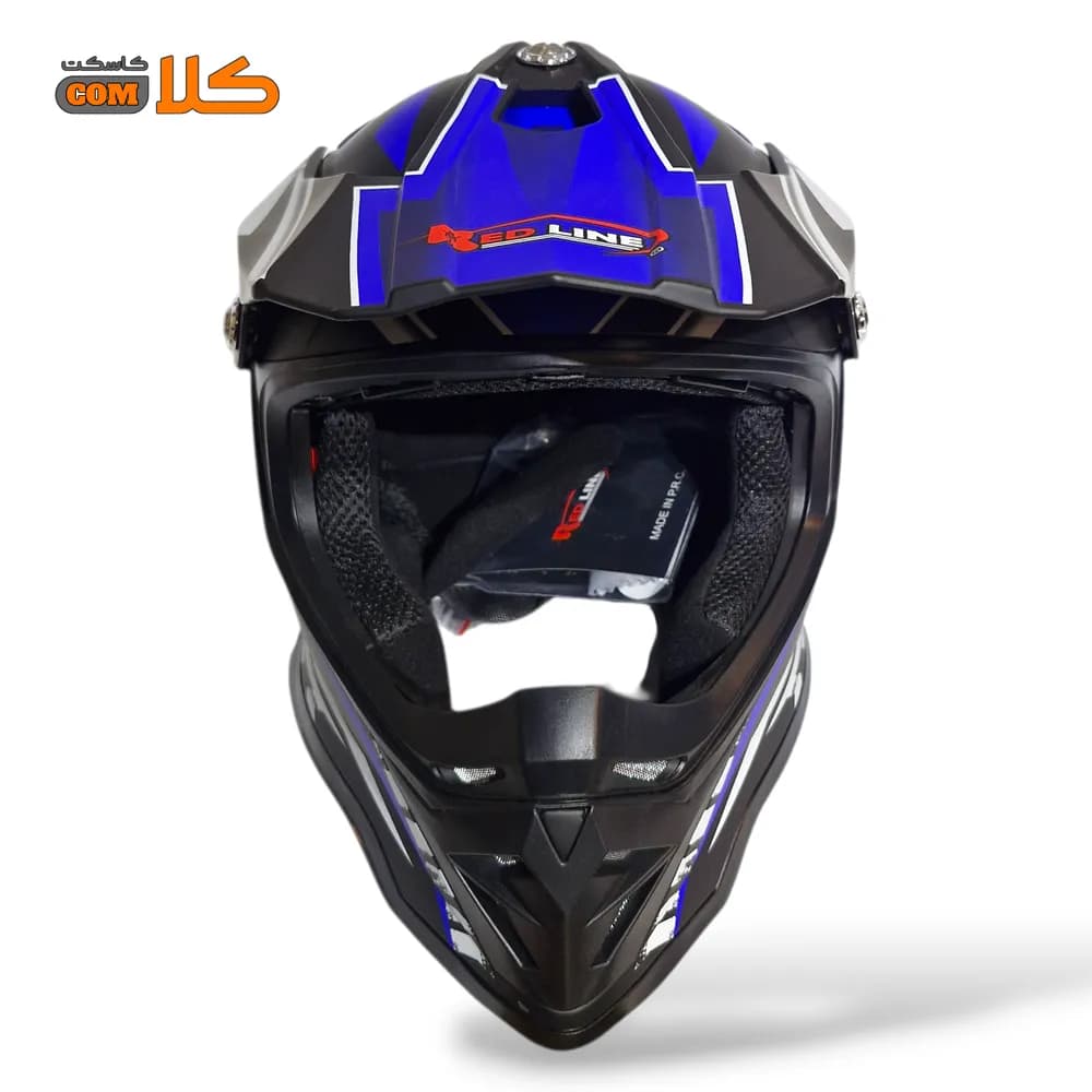 کلاه کاسکت کراسی ردلاین REDLINE مدل BWB — تصویر ۳