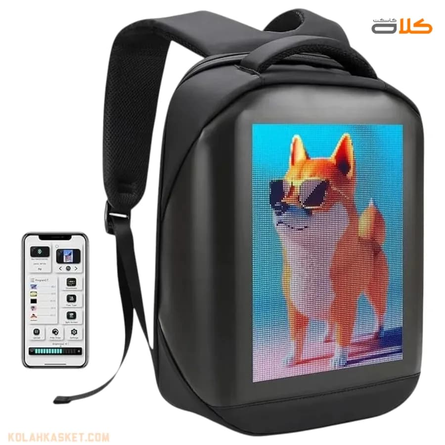 کوله پشتی LED دار هوشمند ( اپلیکیشن دار ) — تصویر ۳
