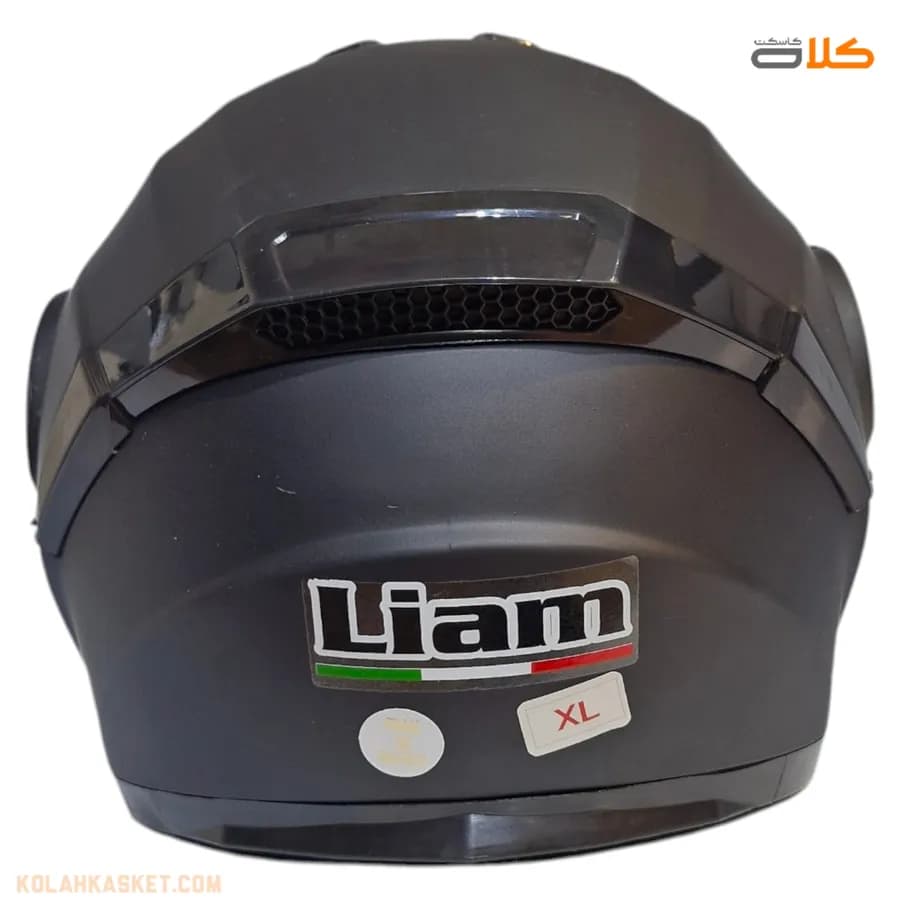 کلاه کاسکت فک متحرک رنگ مشکی Liam — تصویر ۵
