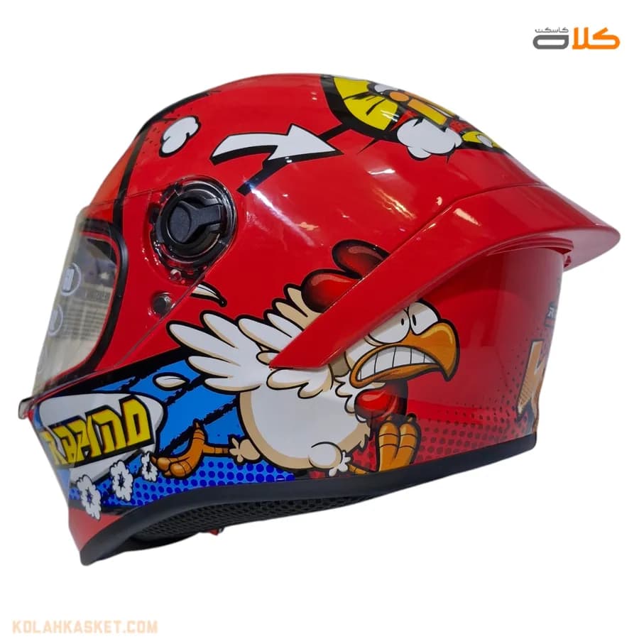 کلاه کاسکت راپیدو مدل 450 Red chicken — تصویر ۲