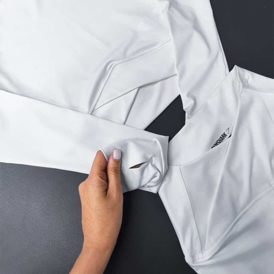 ست نیم تنه آستین بلند و بایکر مدل جیمشارک GYMSHARK کد 406196 — تصویر ۳