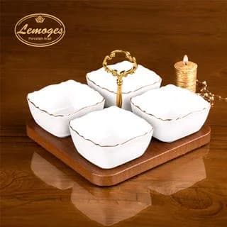 اردو خوری مربع موج چهارخانه دسته دار — تصویر ۸