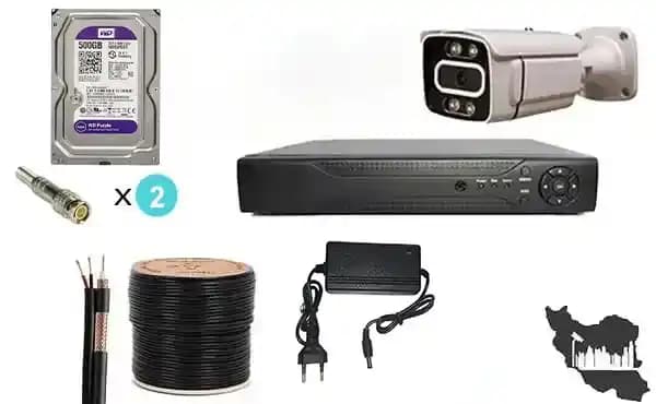 دوربین مداربسته پک کامل یک عددی دارای هارد و کابل