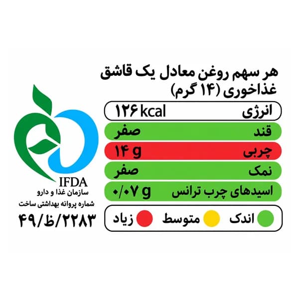 روغن زیتون تصفیه شده غنچه – 500 میل — تصویر ۴