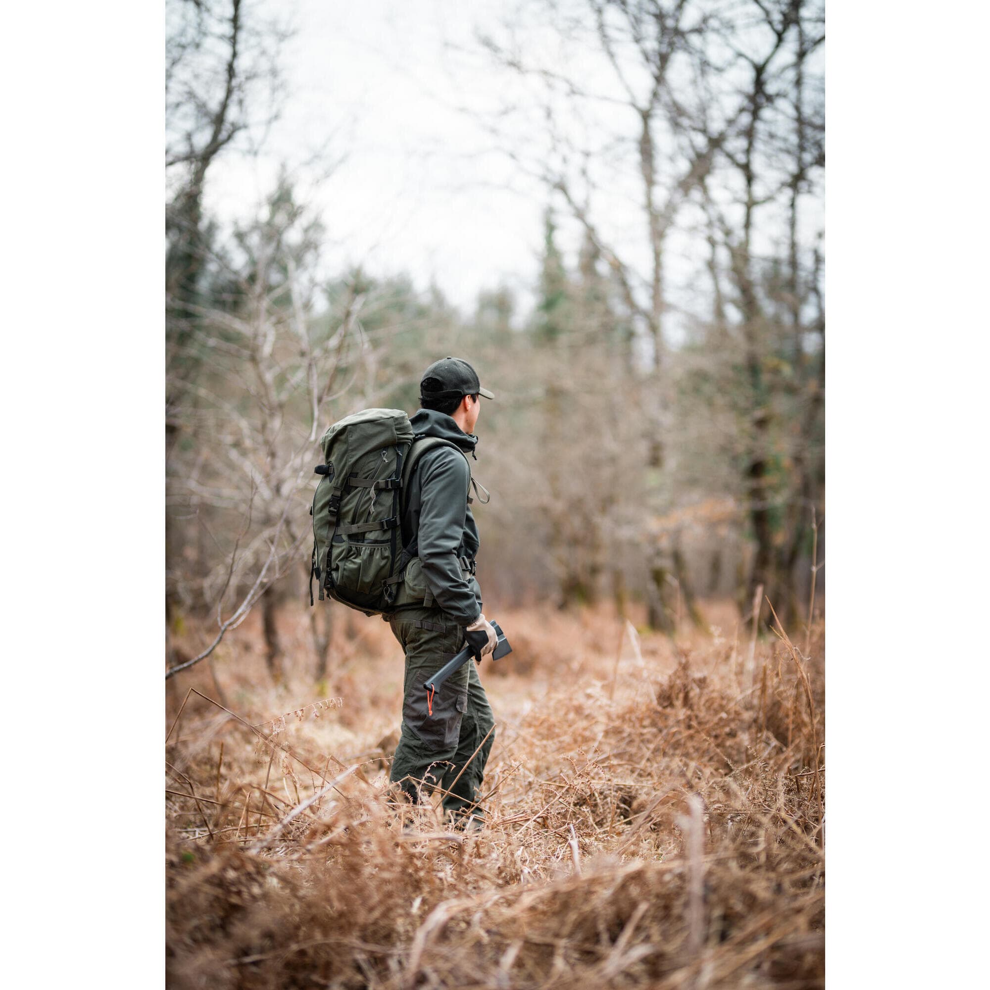 کوله پشتی شکار سولوگناک 45 به 90 لیتری بوشکرفت Solognac Modular Backpack – Hunting and Nature Observation – Green – 45/90L – Big Game — تصویر ۵